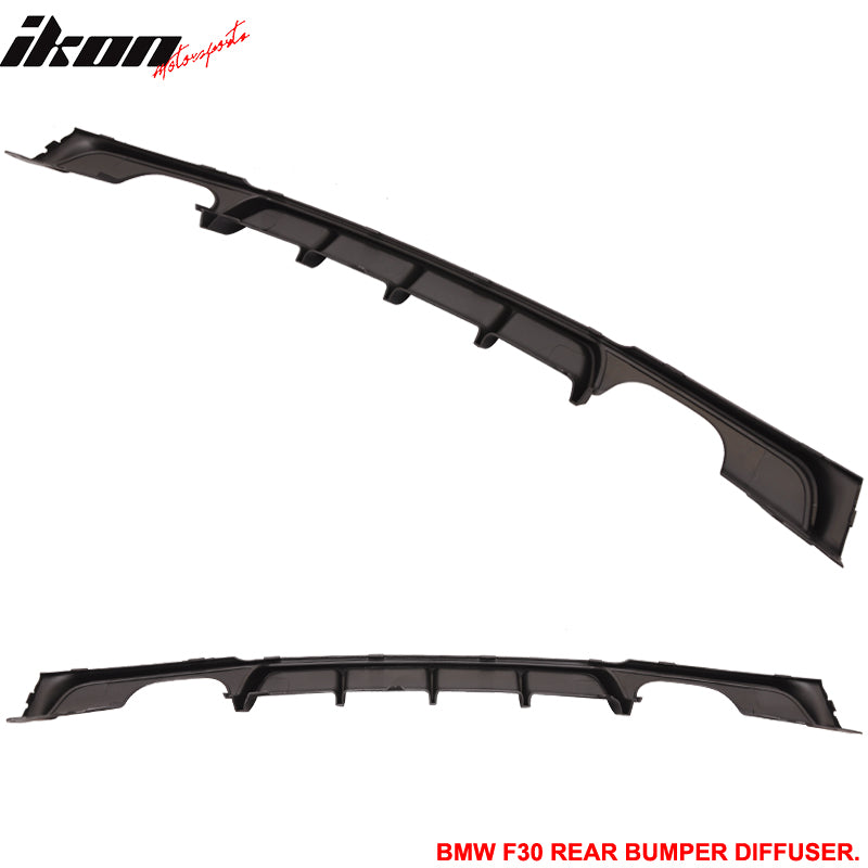 Fit 12-18 BMW F30 3 Series MT M-Sport Sedan MP Style Rear Bumper Lip Diffuser PP