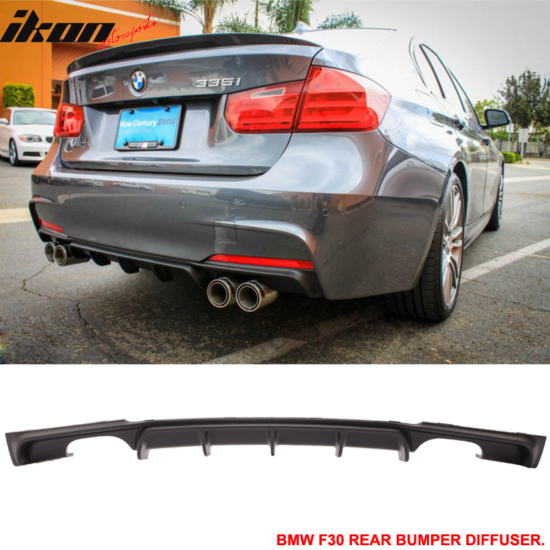 2012-2018 BMW F30 320i 330i 340i 328i 325i Rear Bumper Lip Diffuser