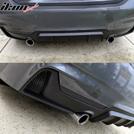 Fits 14-20 BMW F32 435i 440i M Performance Rear Bumper Lip Dual Single Exhaust