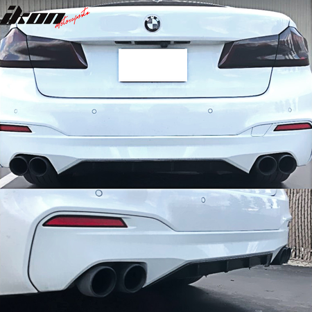 Fits 17-20 BMW 5 Series G30 M-Performance Style M-Tech M Sport Rear Lip Diffuser