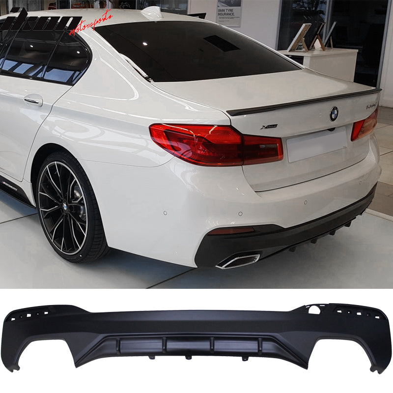 2017-2020 BMW 5 Series 540i G30 M-Tech M Sport PP Rear Lip Diffuser