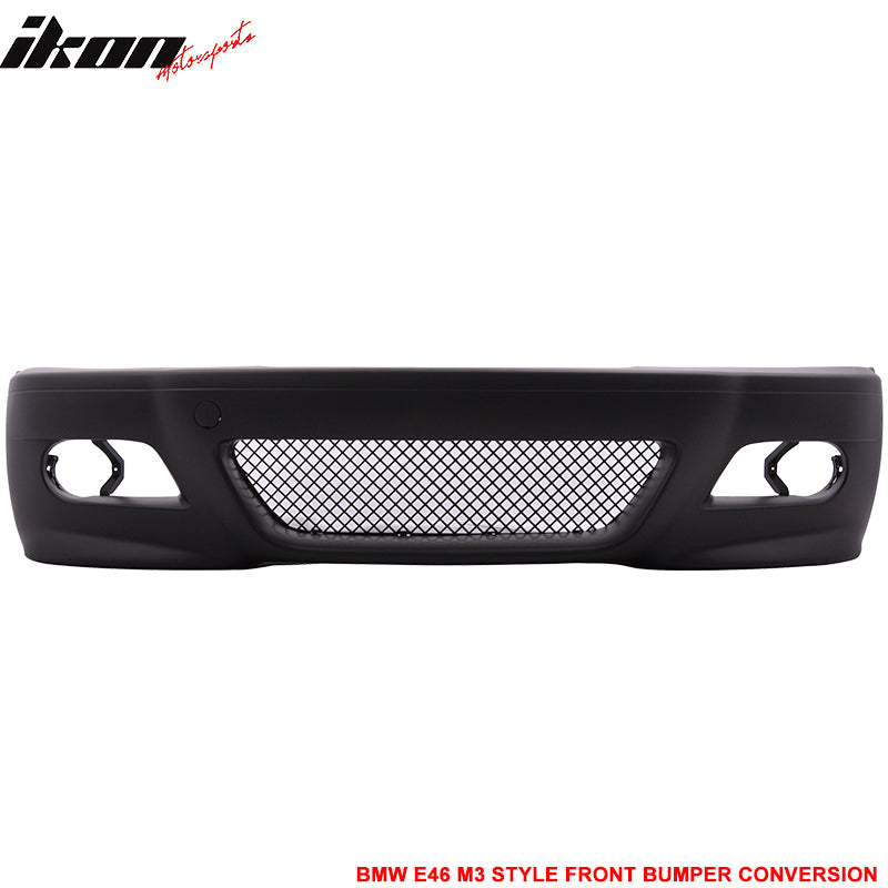 Fits 99-06 BMW 3 Series E46 Sedan M3 Style Front Bumper Cover Conversion Kits PP