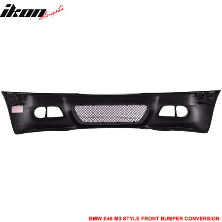 Fits 99-06 BMW 3 Series E46 Sedan M3 Style Front Bumper Cover Conversion Kits PP