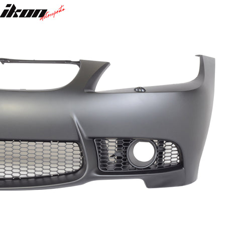 Fits 06-08 BMW E90 3 Series 4-Door Sedan M3 Style Front Bumper Cover Conversion