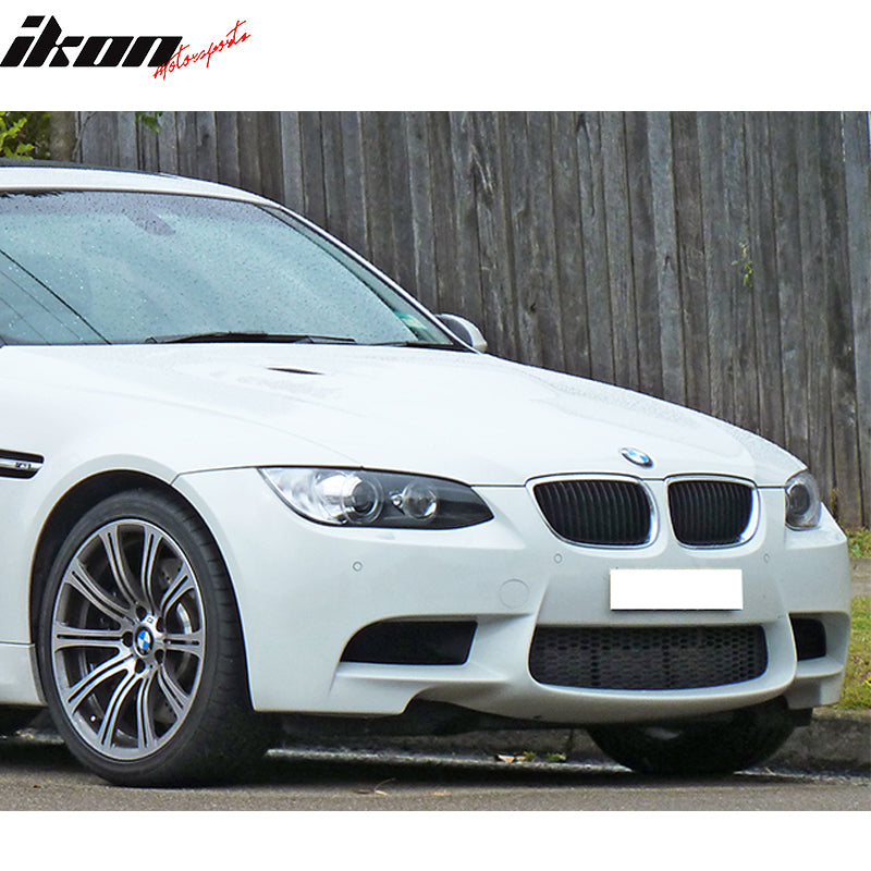 Front Bumper Cover Compatible With 2009-2011 BMW E90 E91, 3-Series M3 Style Front Bumper Conversion Guard PDC Sensor Hole Air Duct by IKON MOTORSPORTS, 2010