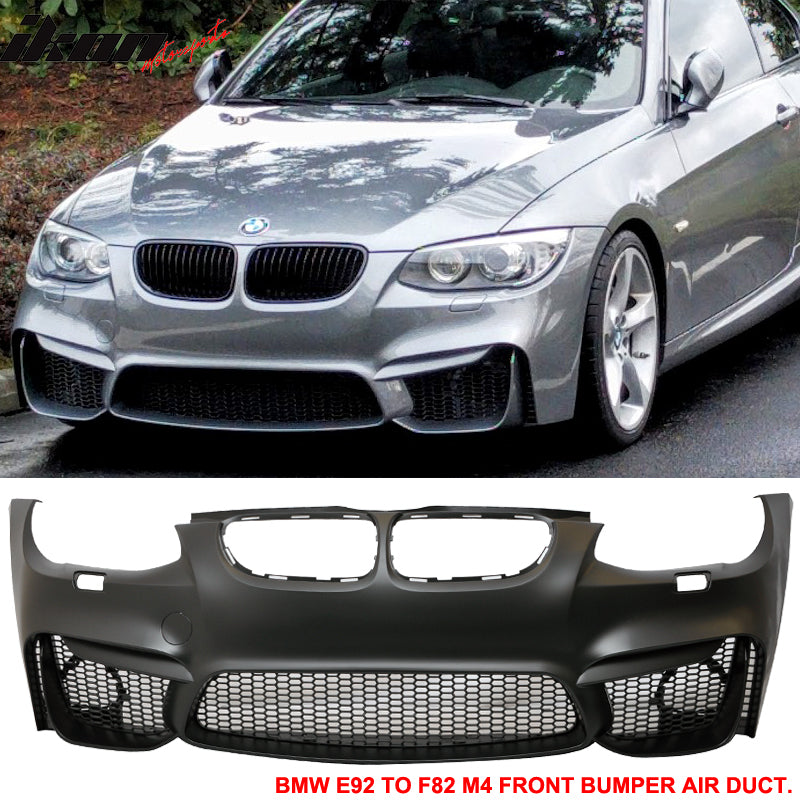 Fits 11-13 E92 E93 2Dr Coupe LCI M4 Conversion Front+Rear Bumper Polypropylene