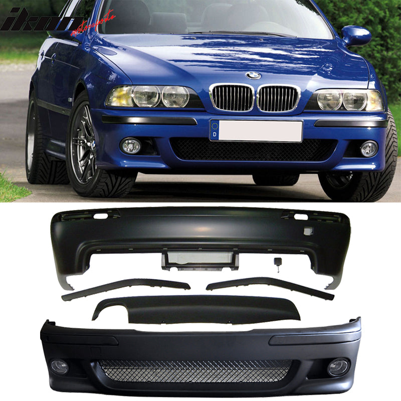 1997-2003 BMW E39 5-Series M5 Front Bumper w/ Fog Cover & Rear Bumper