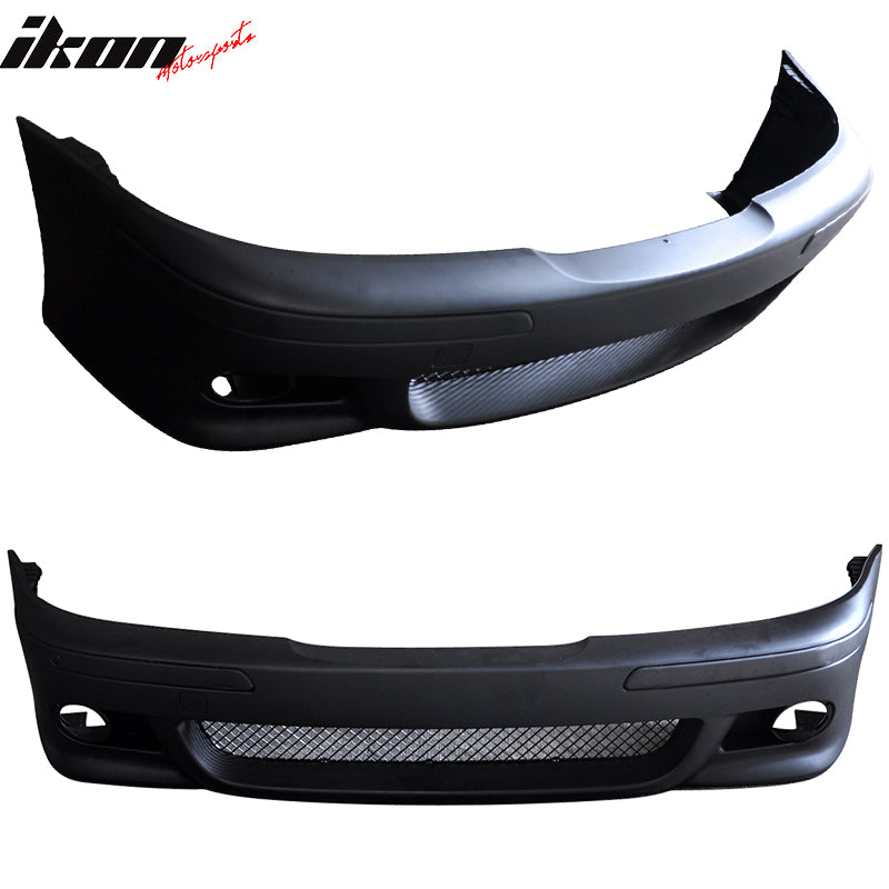 Fits 97-03 BMW E39 5 Series M5 Style PP Front Bumper Cover Conversion Unpainted