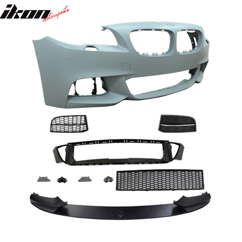 2011-2016 BMW F10 LCI 5 Series MP Style Grey Front Bumper Cover PP