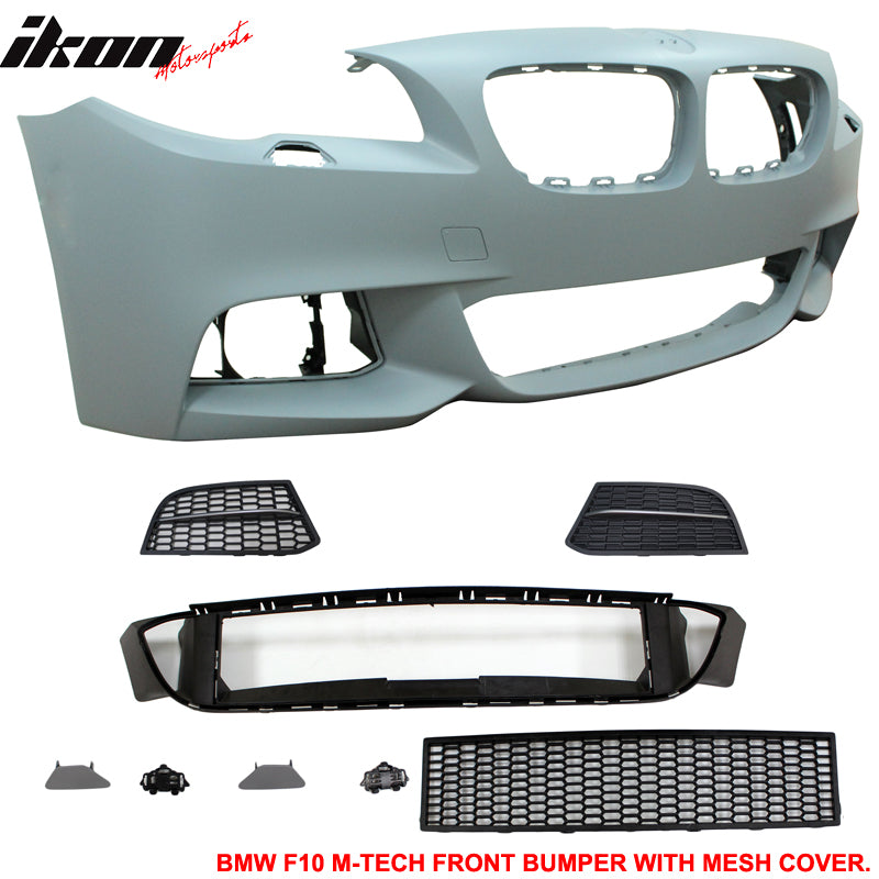 Fits 14-16 F10 5 Series LCI M-T M Sport Front Bumper Cover Conversion Grille