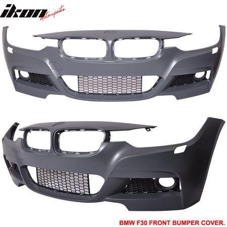 Fits 12-18 BMW F30 M-Tech M Sport Front Bumper Conversion w/ Fog Light Cover -PP