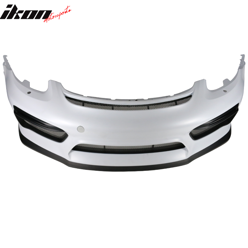 Fits 13-16 Cayman Boxster GT4 Style Front Bumper Cover + Fenders + Rear Diffuser