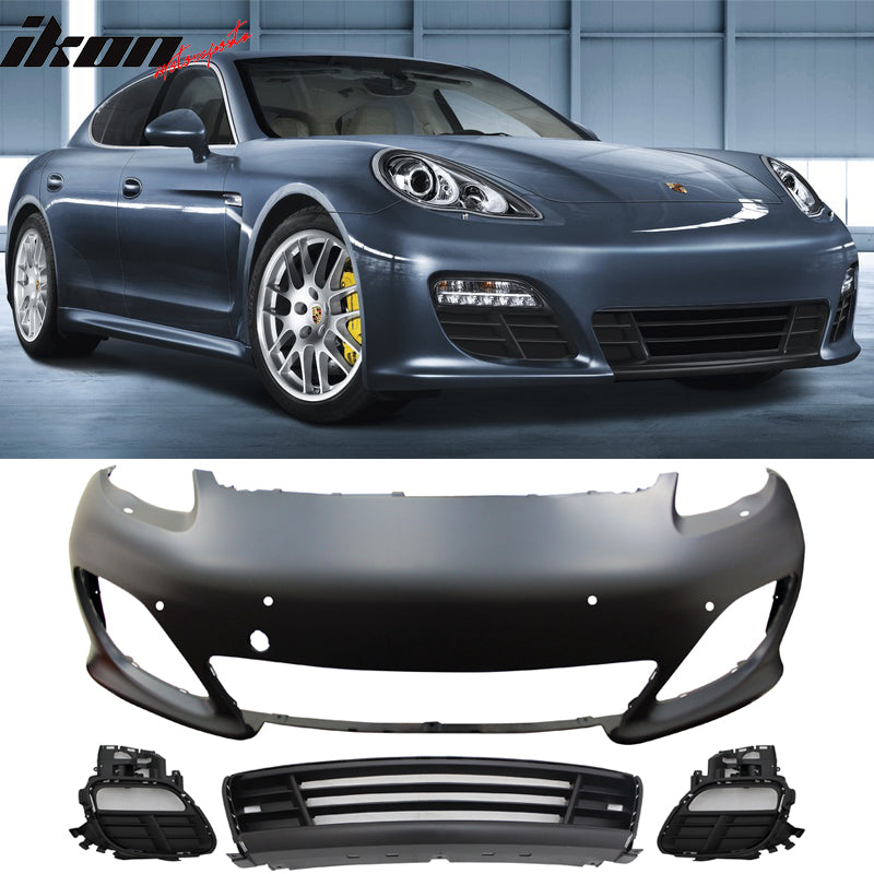 2010-2013 Porsche Panamera 4S Style Unpainted Front Bumper Cover PP