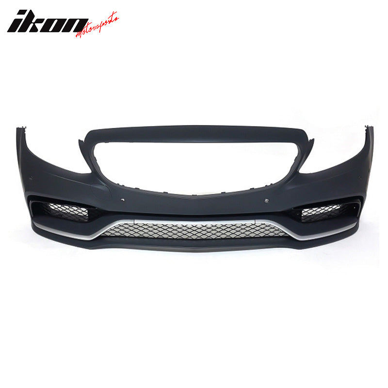 Fits 15-18 Benz W205 C-Class C63 AMG Style PP Front Bumper Conversion Kit