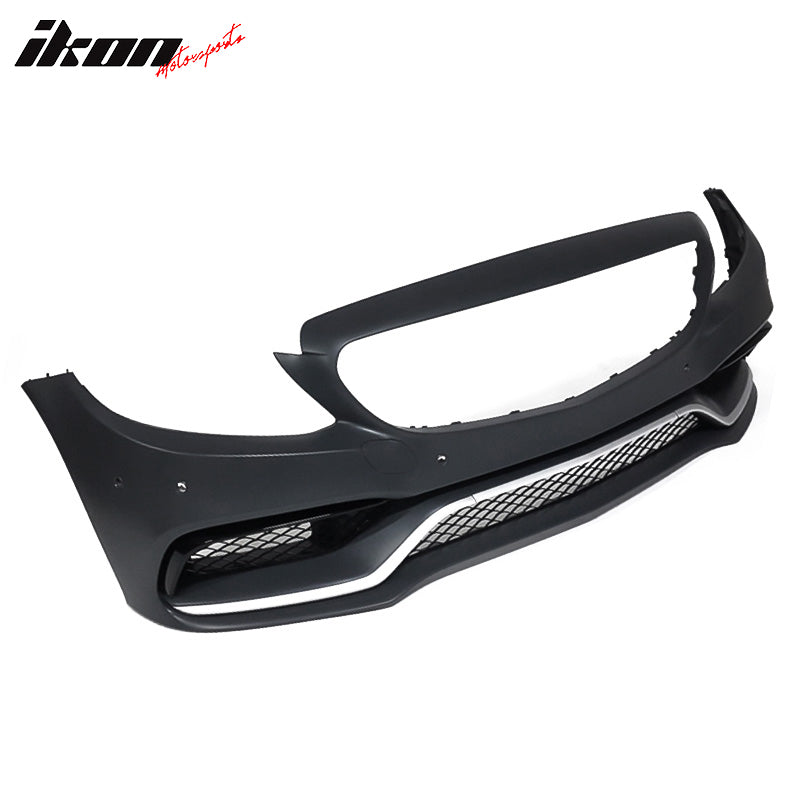 Fits 15-18 Benz W205 C-Class C63 AMG Style PP Front Bumper Conversion Kit