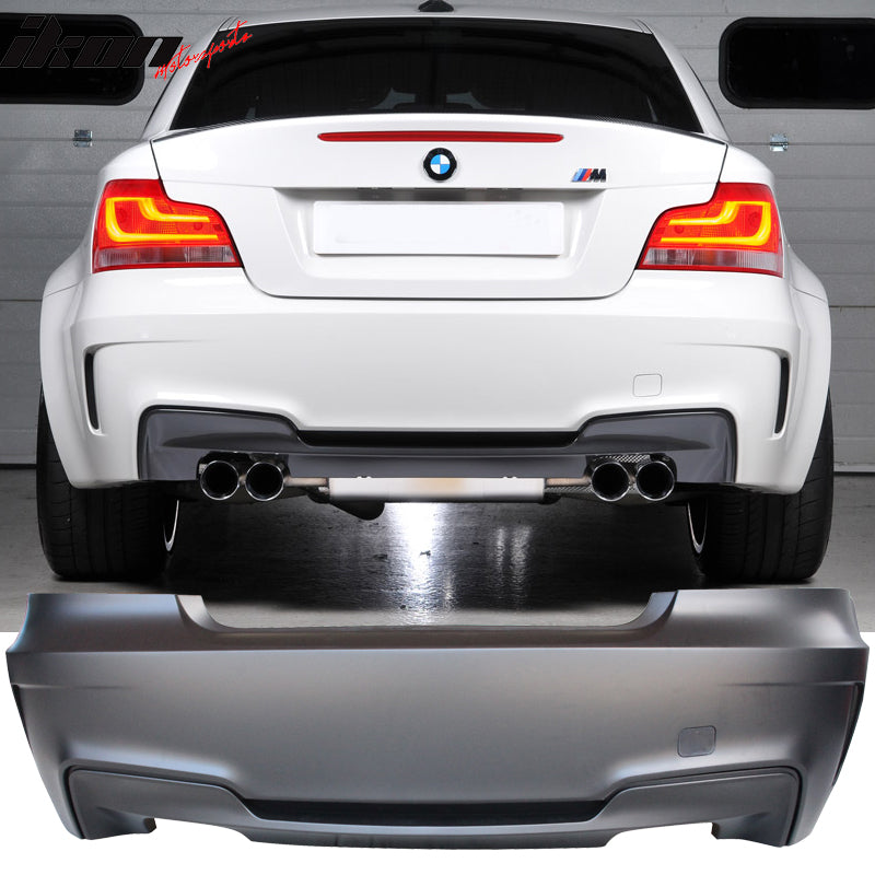 2007-2013 BMW E82 E88 128i 135i 1Series 1M Style Rear Bumper Cover PP