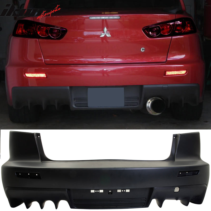 2008-2015 Mitsubishi Lancer EVO 1 Outlet Rear Bumper Conversion PP