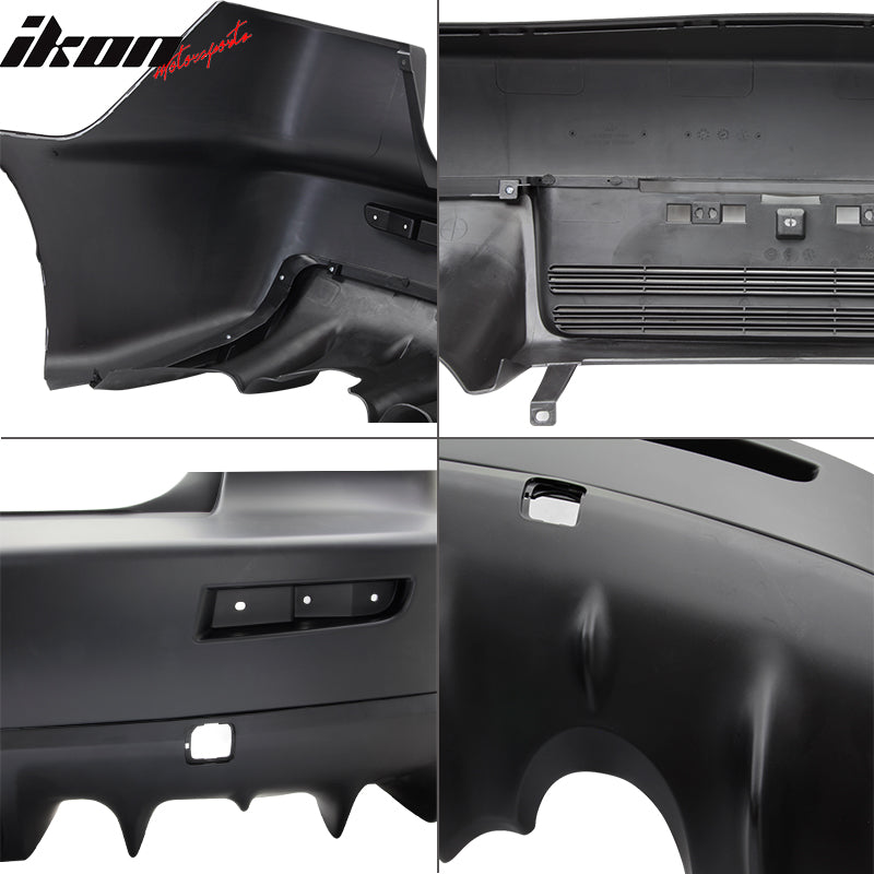 Fits 08-15 Mitsubishi Lancer EVO X Style Rear Bumper Conversion Cover Fascia PP