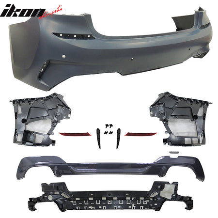 Fits 19-22 BMW G20 M340 Front/Rear Bumpers + M-Tech Side Skirts W/Ambient Light