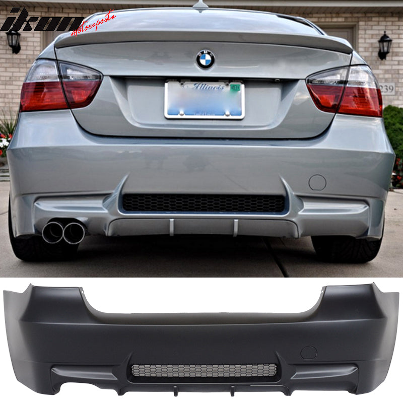 2006-2011 BMW E90 E91 3 Series M3 Style 1 Outlet Rear Bumper Cover PP