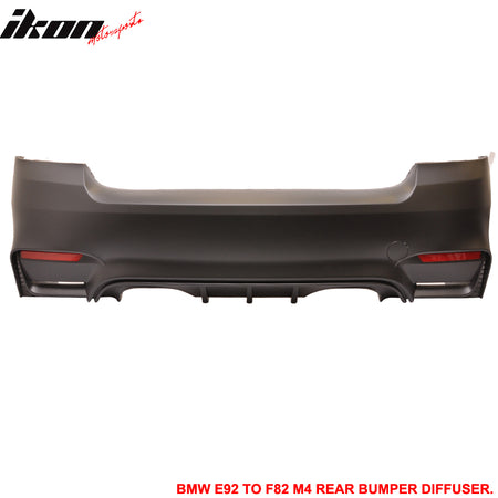 Fits 11-13 E92 E93 2Dr LCI M4 Conversion Front+Rear Bumper Kit Polypropylene PP