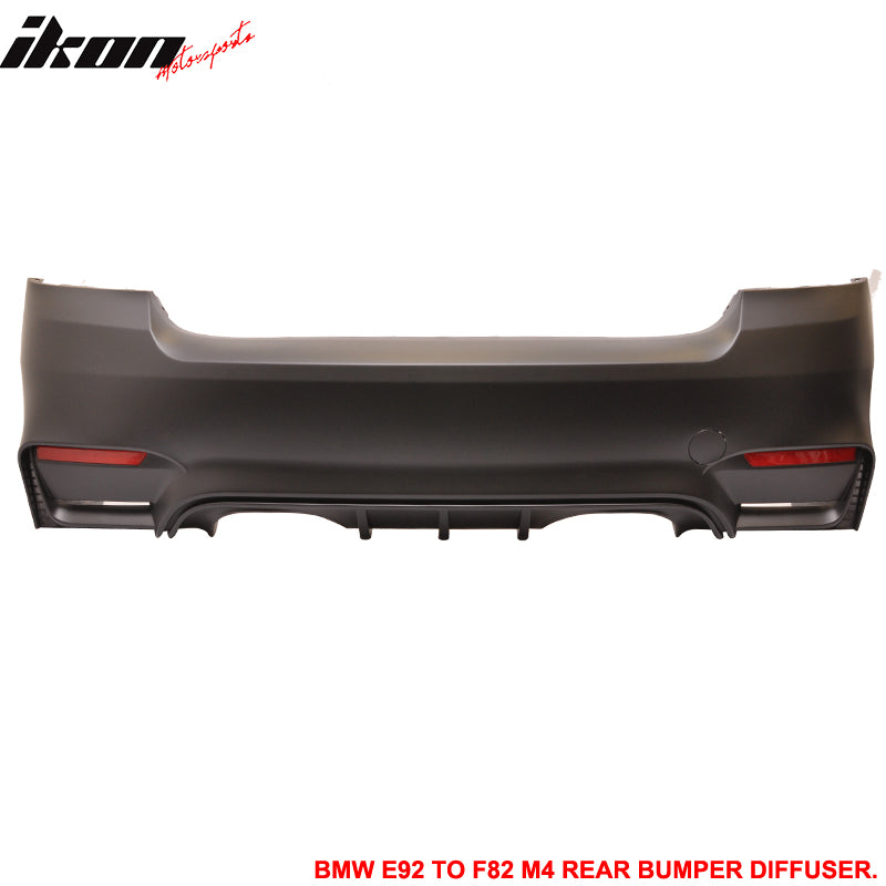 Fits 11-13 E92 E93 2Dr Coupe LCI M4 Conversion Front+Rear Bumper Polypropylene