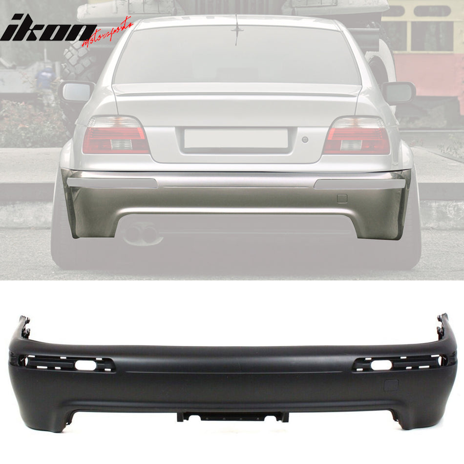 1997-2003 BMW E39 5-Series Unpainted Twin M5 Style Rear Bumper Cover