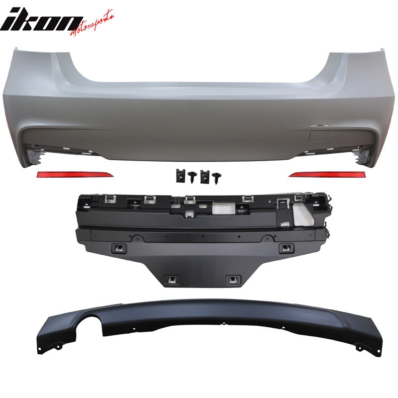 2012-2018 BMW 3-Series F30 MT M Sport Rear Bumper Cover Unpainted