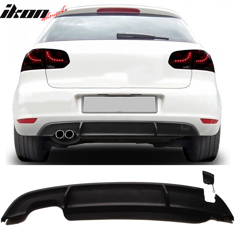 2010-2014 VW Golf 6 GTI Style Single Outlet Rear Bumper Diffuser