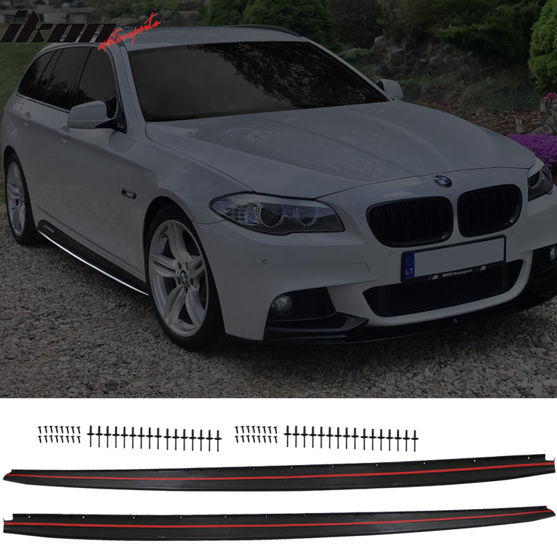 2011-2016 BMW F10 5 Series M-Performance Style Black Side Skirts PP