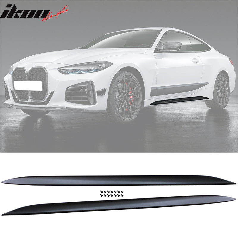 Fits 21-23 BMW G22 G23 M-Performance Front Rear Bumper Lip Side Skirts Unpainted