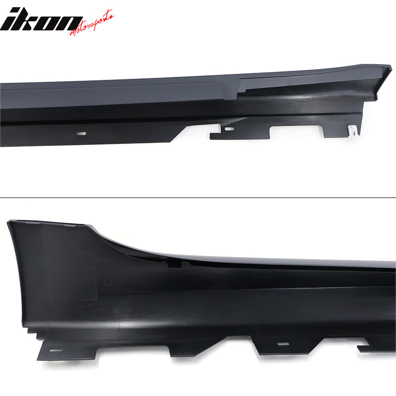 Fits 17-23 BMW G30 5 Series MT-Tech Side Skirt Extension Unpainted Black Pair