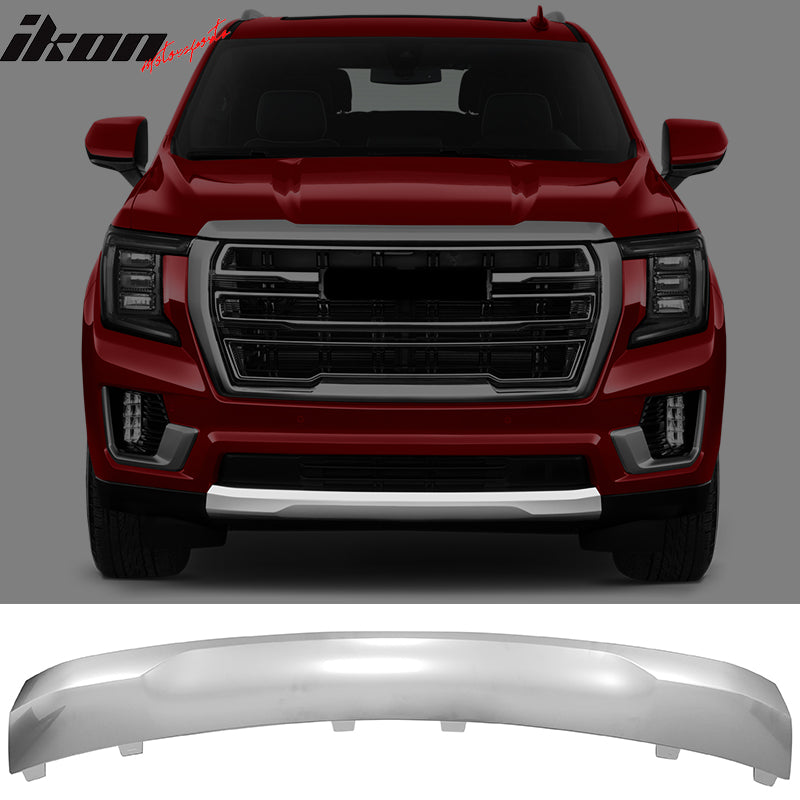 IKON MOTORSPORTS, Front Skid Plate Compatible With 2021-2022 GMC Yukon Sport Utility 4-Door, Front Under Bumper Skid Plate Protective Armor