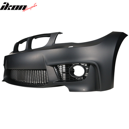 Fits 07-13 BMW 1 Series E82 1M Style No PDC Front Bumper Cover w Fog Lights PP