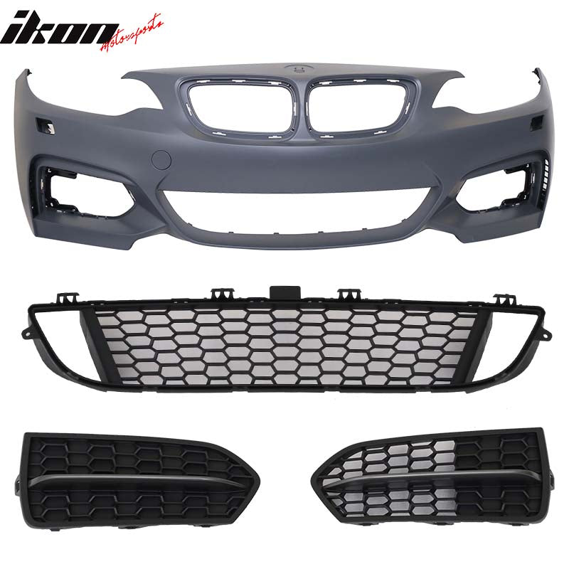 Fits 14-21 F22 F23 MSport Style All Color Painted Front Bumper Conversion - PP