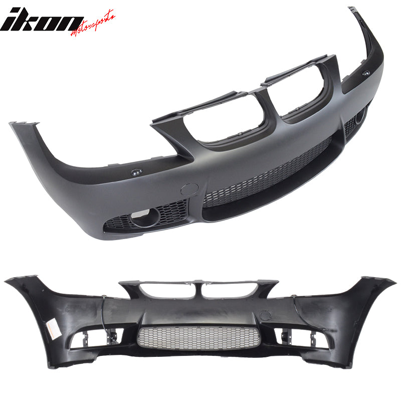 Fits 09-11 BMW E90 3-Series M3 Style PP Front Bumper Cover + 2PCS Fog lights