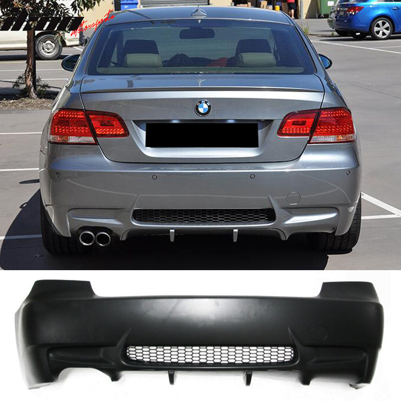 2007-2013 BMW E92 E93 M3 Style Single Exhaust Rear Bumper Cover