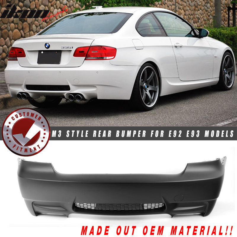 2007-2013 BMW 328i 335i E92 3 Series M3 Style Rear Bumper Conversion