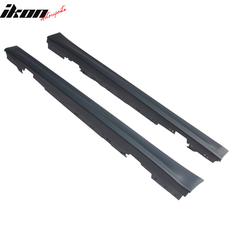 Side Skirt Compatible With 2012-2018 BMW F30, 3 Series M3 Style Side Skirt Extensions PP Polypropylene by IKON MOTORSPORTS, 2013 2014 2015