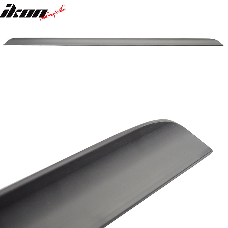 Roof Spoiler Compatible With 2011-2016 BMW F10 5 Series, Unpainted Black PUF Rear Window Visors Spoiler Wing by IKON MOTORSPORTS, 2012 2013 2014 2015