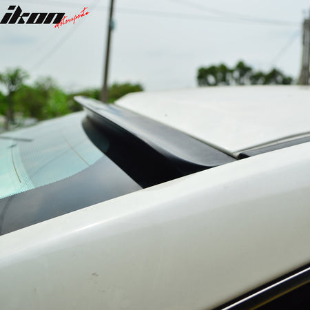 Roof Spoiler Compatible With 1994-2001 Audi A4, B5 Unpainted Black Roof Spoiler PUF Other Color Available, by IKON MOTORSPORTS, 1995 1996 1997 1998 1999 2000