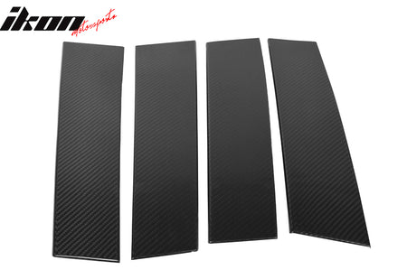 Fits 12-16 Mazda CX-5 Carbon Fiber CF Door Pillar Post Cover Window Trim 10PCS