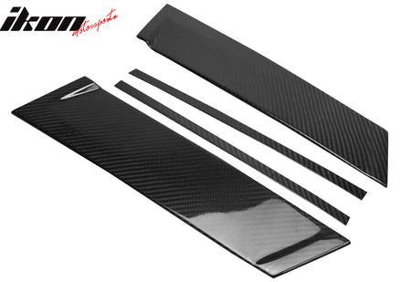 Fits 12-16 Mazda CX-5 Carbon Fiber CF Door Pillar Post Cover Window Trim 10PCS