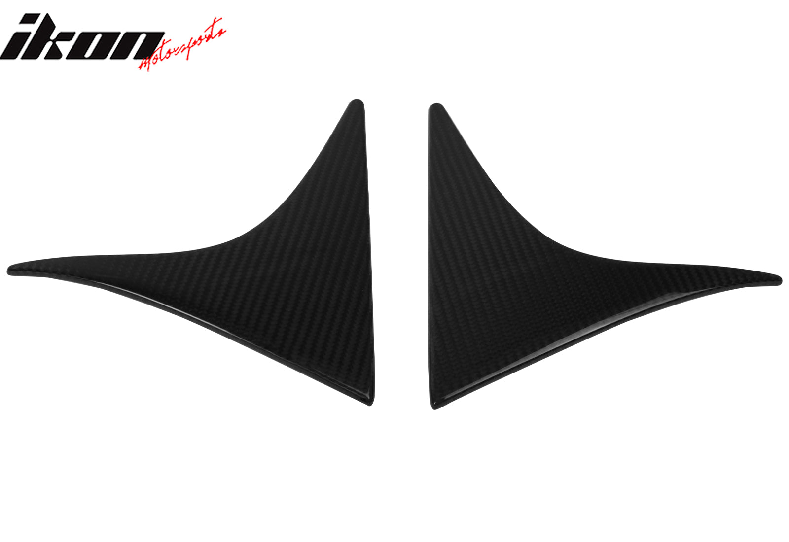 Fits 12-16 Mazda CX-5 Door Carbon Fiber CF Rear Spoiler Triangle Trim Cover 2PCS