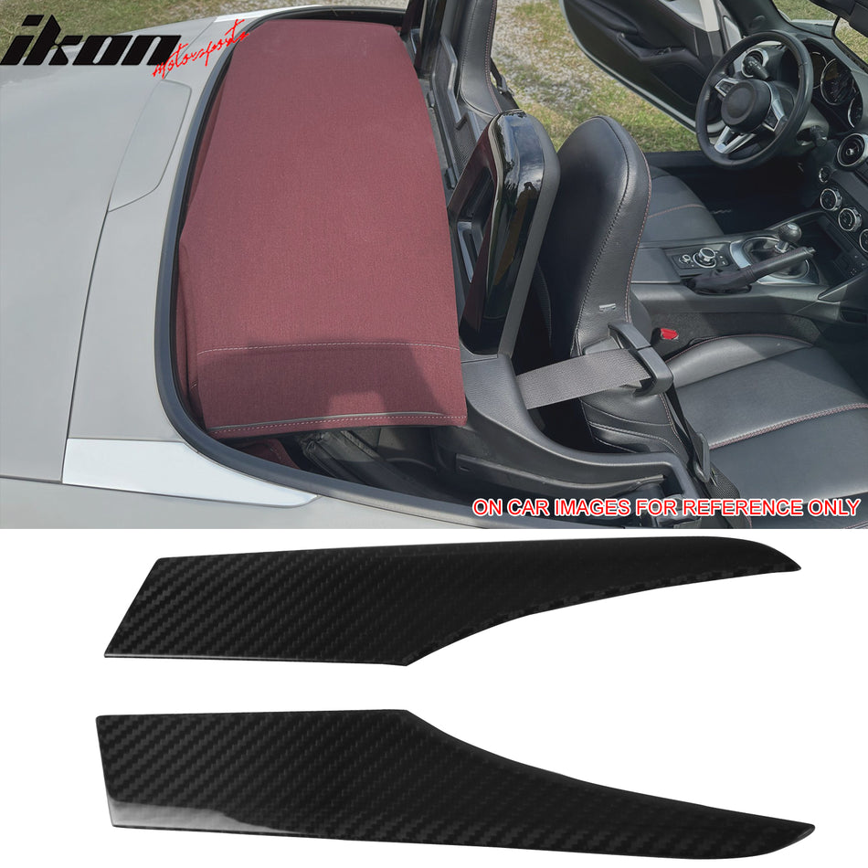 2016-2025 Mazda MX-5 Miata Carbon Fiber CF Car Rear Trunk Garnish Trim