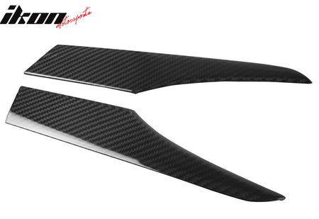 Fits 16-25 Mazda MX5 MX-5 Miata Carbon Fiber CF Car Rear Trunk Garnish Trim 2PCS