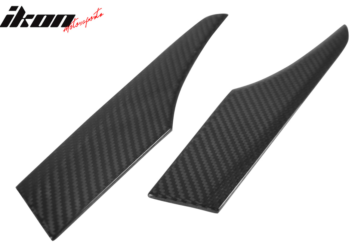 Fits 16-25 Mazda MX5 MX-5 Miata Carbon Fiber CF Car Rear Trunk Garnish Trim 2PCS