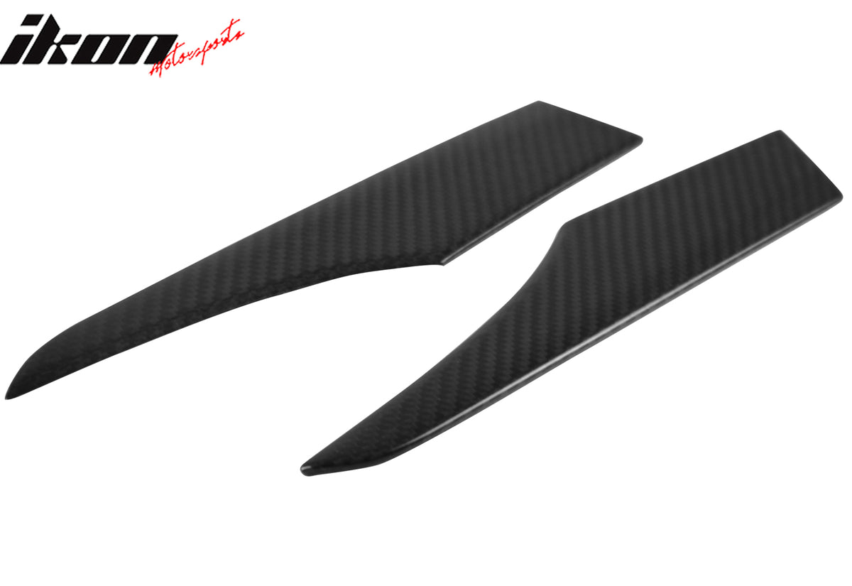 Fits 16-25 Mazda MX5 MX-5 Miata Carbon Fiber CF Car Rear Trunk Garnish Trim 2PCS