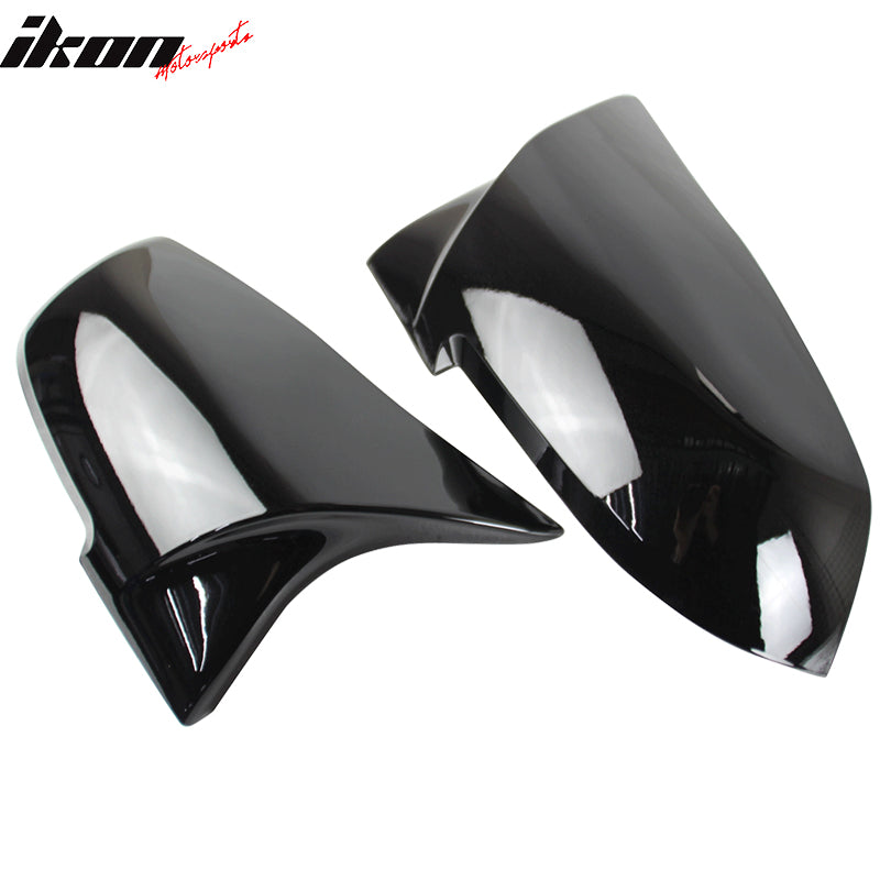 Fits BMW E84 F20 F22 F32 F33 M4 2PCS Replacement Side Mirror Covers Gloss Black