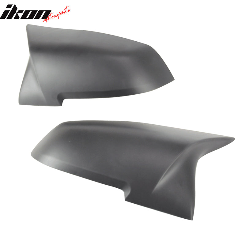 Fits 13-18 BMW F31 3 Series Matte Black Side View Mirror Covers Replacement 2PCS